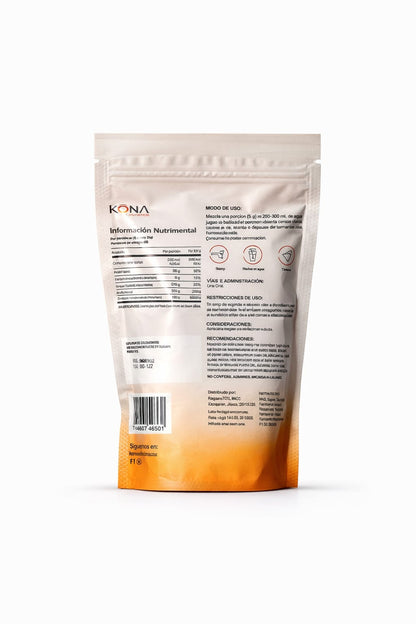 Whey Power Kona Nutrition Proteína de Suero Creatina Colágeno y D3 Sabor Chocolate | 900 g (22 porciones)