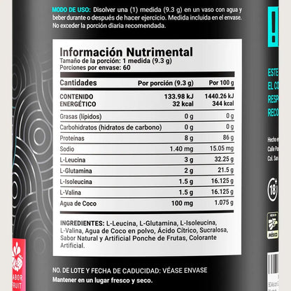 BCAA’s + Glutamina de B Life | Energía y Músculo | 60 Porciones
