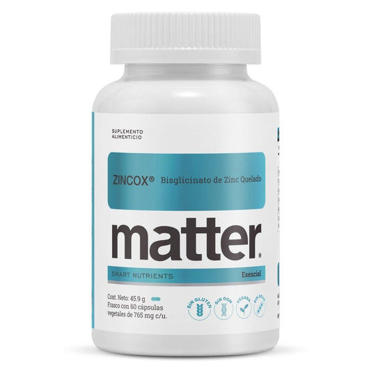 Zincox Bisglicinato de Zinc Matter | Apoyo Inmune | 60 cápsulas