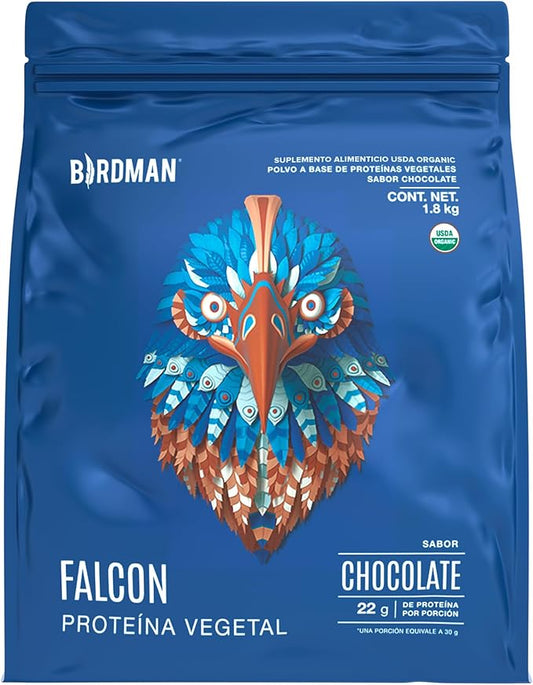 Proteína Vegetal Falcon 30g Double Chocolate Birdman para Rendimiento Físico 1.8 kg | 60 porciones