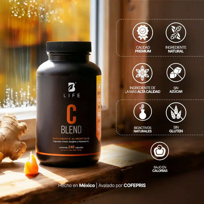 C Blend Vitamina C | B-Life | Fortalece Sistema Inmune | 240 cápsulas
