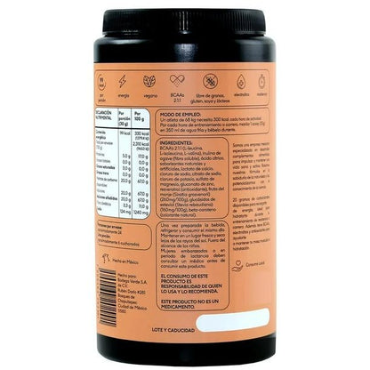 Mezcla de Electrolitos con Vitamina C  y D - Carbs Mix de Quenut | Nutrición Deportiva | Apoyo de la función Muscular + Energía | Presentación de 700g con distintos sabores