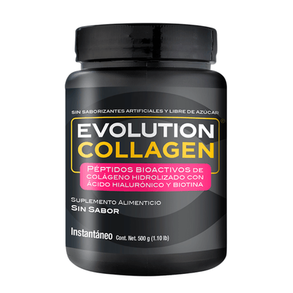 Colágeno Hidrolizado con Acido Hialurónico y Biotina | Evolution Collagen | 500 gr