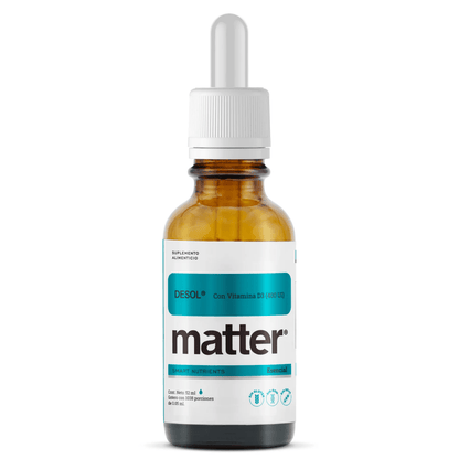 Vitamina D3 Desol de Matter | Fortalece Huesos y Sistema Inmune | Frasco con 52ml.