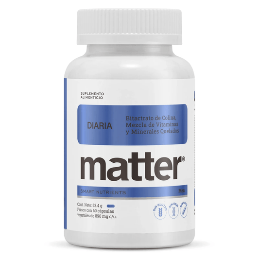 Multivitamínico Diaria Men de Matter | Energía y Vitalidad para el Hombre | 60 Cápsulas