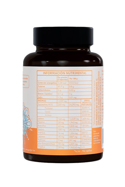 Enzimas Digestivas de GüdGut | Apoyo digestivo  | 60 Cápsulas