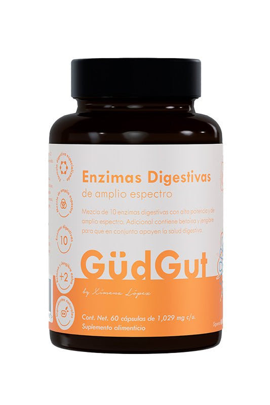 Enzimas Digestivas de GüdGut | Apoyo digestivo  | 60 Cápsulas
