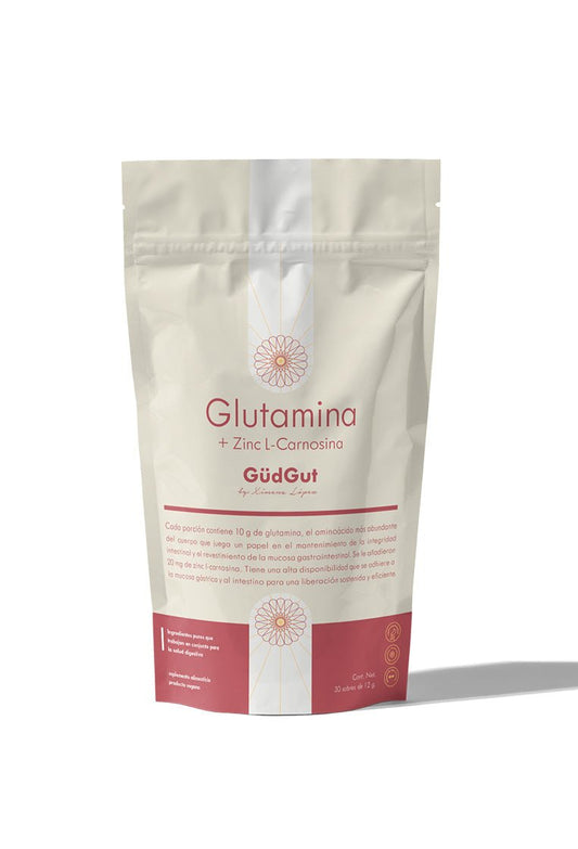 Glutamina + Zinc L-Carnosina de GüdGut | Apoyo Digestivo | 30 sobres