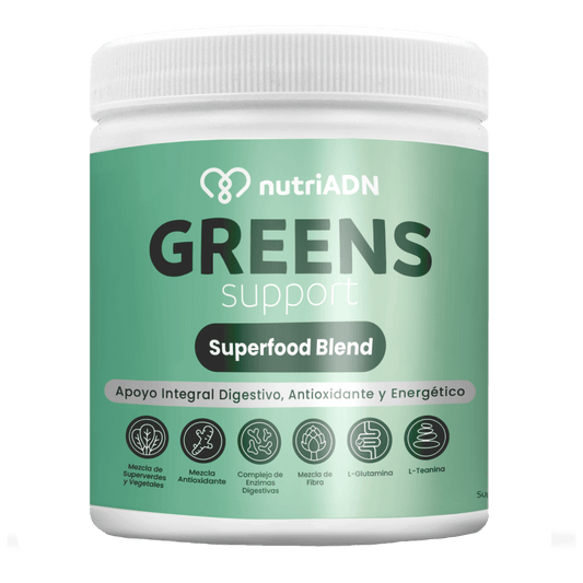 Greens Support de NutriADN | Apoyo digestivo y antioxidante | Polvo 240 g