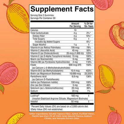 Multivitamínico + Hair Growth, MaryRuth’s | Crecimiento del Cabello | 60 gomitas