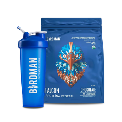 Proteína Vegetal Falcon 30g Double Chocolate Birdman para Rendimiento Físico 1.8 kg | 60 porciones