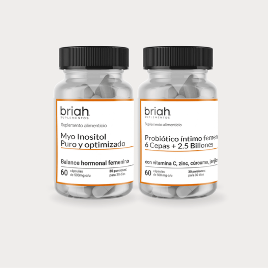 Inositol + Probióticos Intimos para mujer | Kit Balance Femenino de Briah
