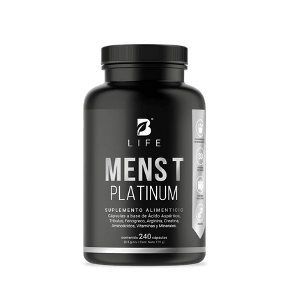 Mens T Platinum | B-Life | Fórmula para Hombres con Creatina y Acido aspártico | 240 cápsulas