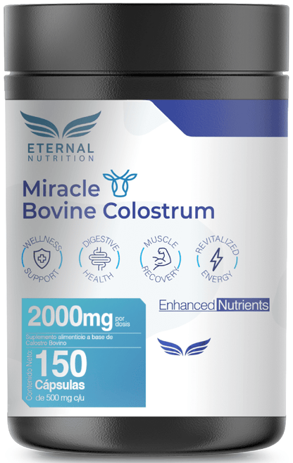 Calostro Bovino 2000 mg Eternal | Apoya la salud  digestiva e intestinal | 300 cápsulas