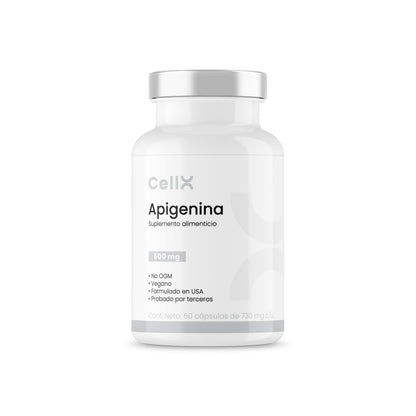 | Apigenina de CellX  | Apigenina, Quercetina, Cúrcuma y Bioperine®  60 cápsulas
