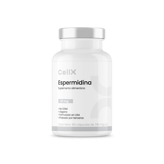 | Espermidina de CellX |Espermidina, Resveratrol y Taurina 60 Cápsulas