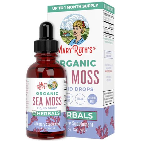 Sea Moss Extracto de Algas líquido MaryRuth’s | Apoya la energía y el bienestar celular | 30 ml