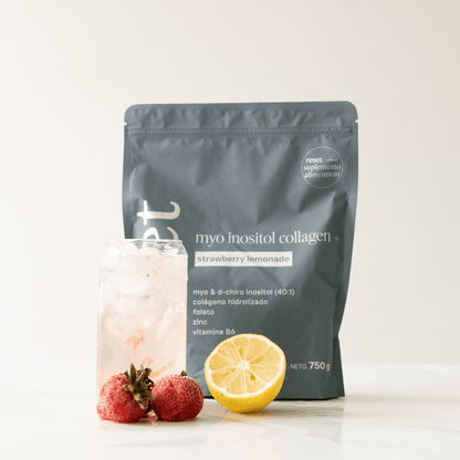 Myo inositol, D-chiro inositol, Colágeno Hidrolizado, Vitamina B9 (metilfolato), Zinc y Vitamina B6 | Myo Inositol Collagen Reset | 750 g