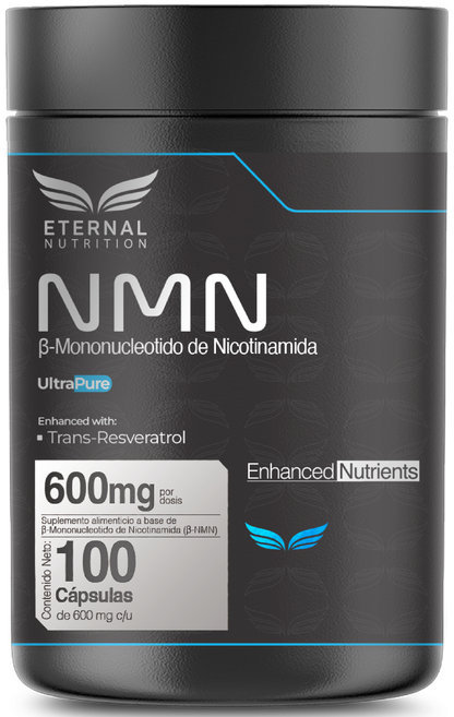 NMN + Resveratrol Eternal 600 mg  | Antioxidante natural | 200 cápsulas