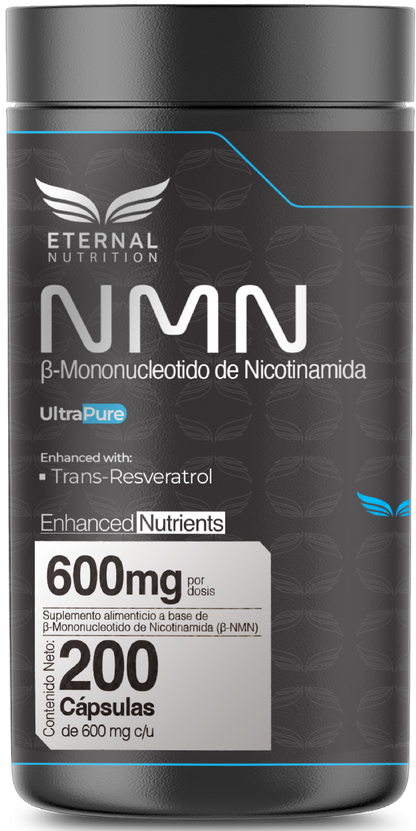 NMN + Resveratrol Eternal 600 mg  | Antioxidante natural | 200 cápsulas