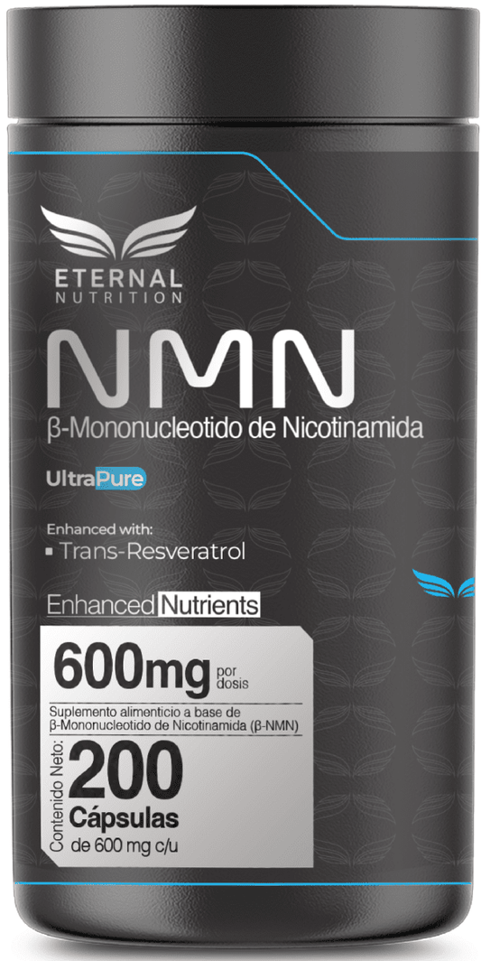 NMN + Resveratrol Eternal 600 mg  | Antioxidante natural | 200 cápsulas