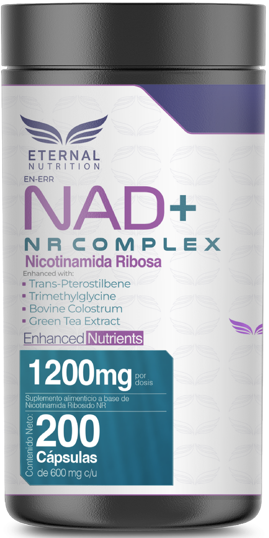 Nicotinamida Ribosido NR 1200 mg Eternal Nutrition | Contribuye al metabolismo energético celular | 200 cápsulas
