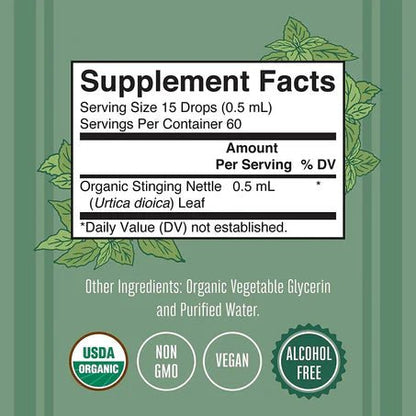 Extracto Líquido Orgánico Ortiga de MaryRuth’s | Fitonutrientes y antioxidantes | 30 ml
