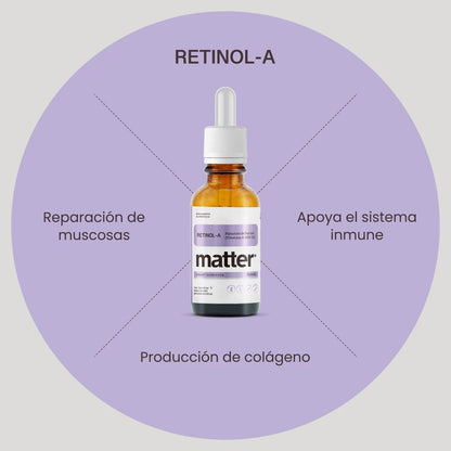 Palmitato de Retinol Vitamina A 2500 UI Retinol-A Matter 60 ml | Apoyo para la Salud de la Piel