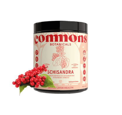 Extracto de Schisandra + Calcio de Commons | Contribuye a la protección celular antioxidante | Polvos de 100 y 50g