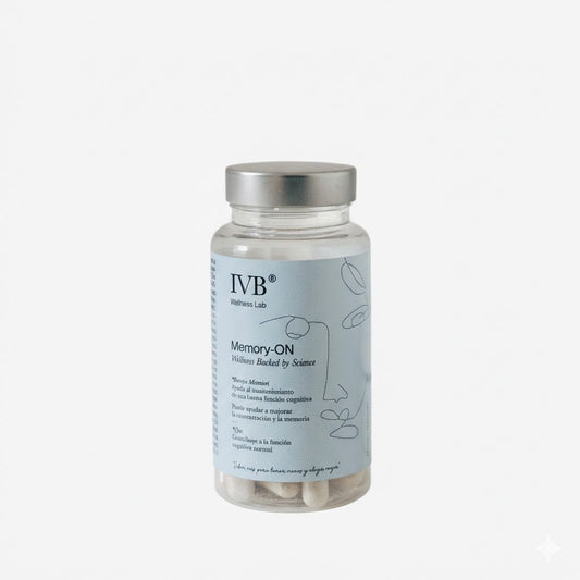 Memory-ON de IVB | Cognizin®,  SAMe,	 Bacomind®, Extracto seco de de Bacopa Monnieri , Zinc, Cobre | 60 Cápsulas