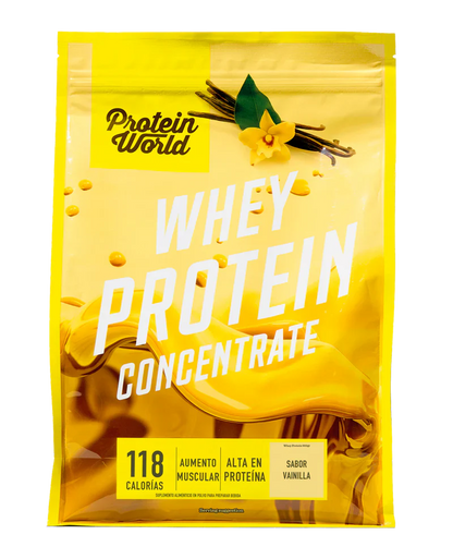 Proteína en Polvo - Whey Protein Concentrada 30g de Protein World | Apoyo para la recuperación muscular | Polvo para preparar batidos de 900g - Varios Sabores