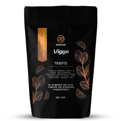 Multivitamínico con Minerales, Aminoácidos, Hongos Adaptógenos para Hombres de Vitativa - Viggo Testo | Bienestar Masculino - Energía | Presentación de 230g en diferentes sabores