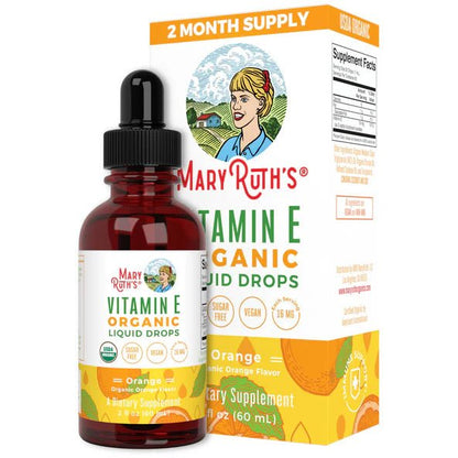 Vitamina E líquida MaryRuth’s | Bienestar de piel, cabello y uñas  | Gotas 60 ml