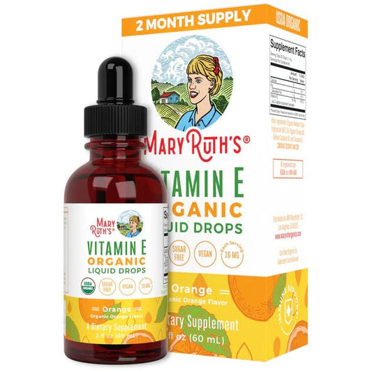 Vitamina E líquida MaryRuth’s | Bienestar de piel, cabello y uñas  | Gotas 60 ml