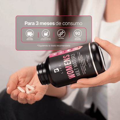 Womens Mult Matur3 | B-Life | Multivitamínico para Mujeres +40 | 180 cápsulas